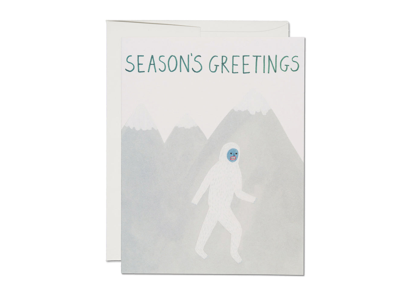 Season's Greetings Yeti Greeting Card