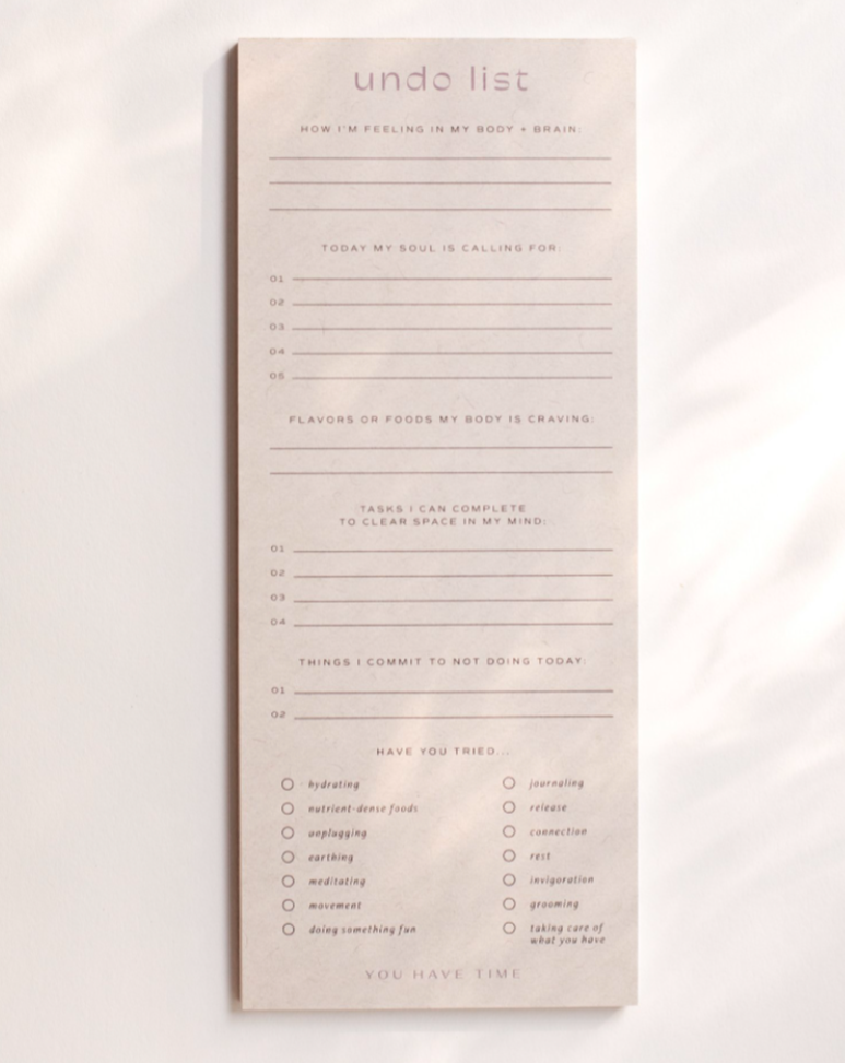 Undo List