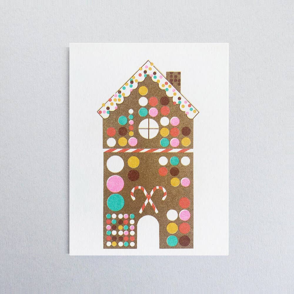 Gingerbread House Mini Greeting Card
