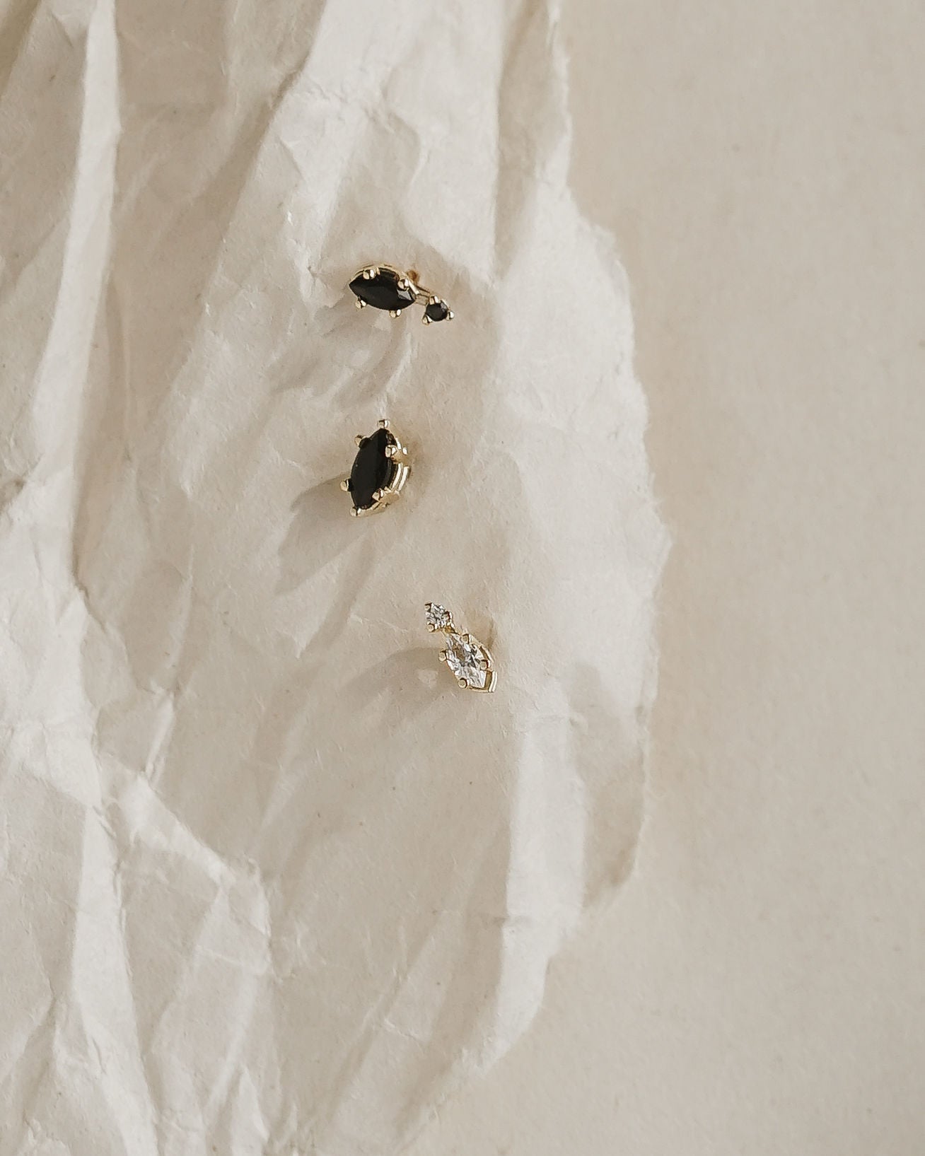 Marquise Diamond + Accent Studs