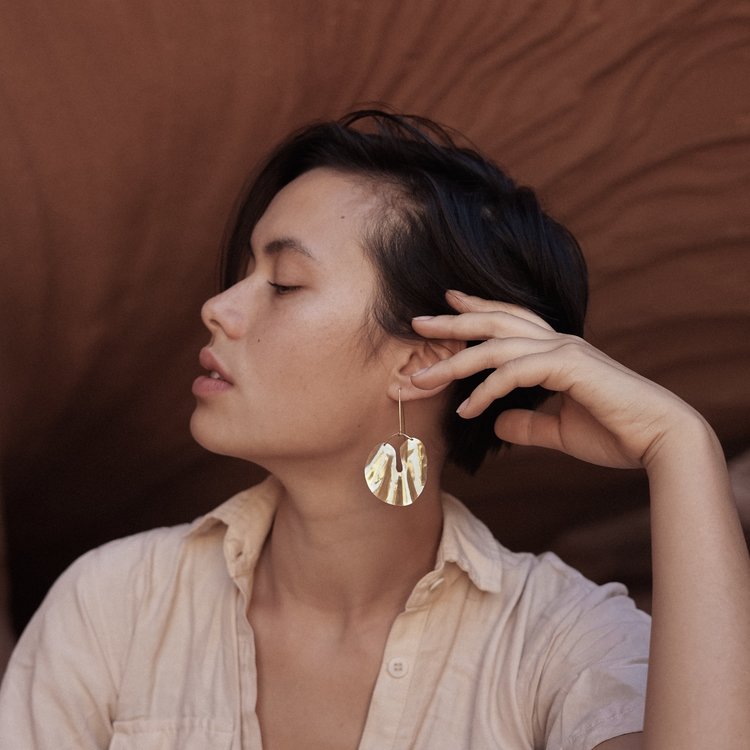 Forme Earrings - Brass